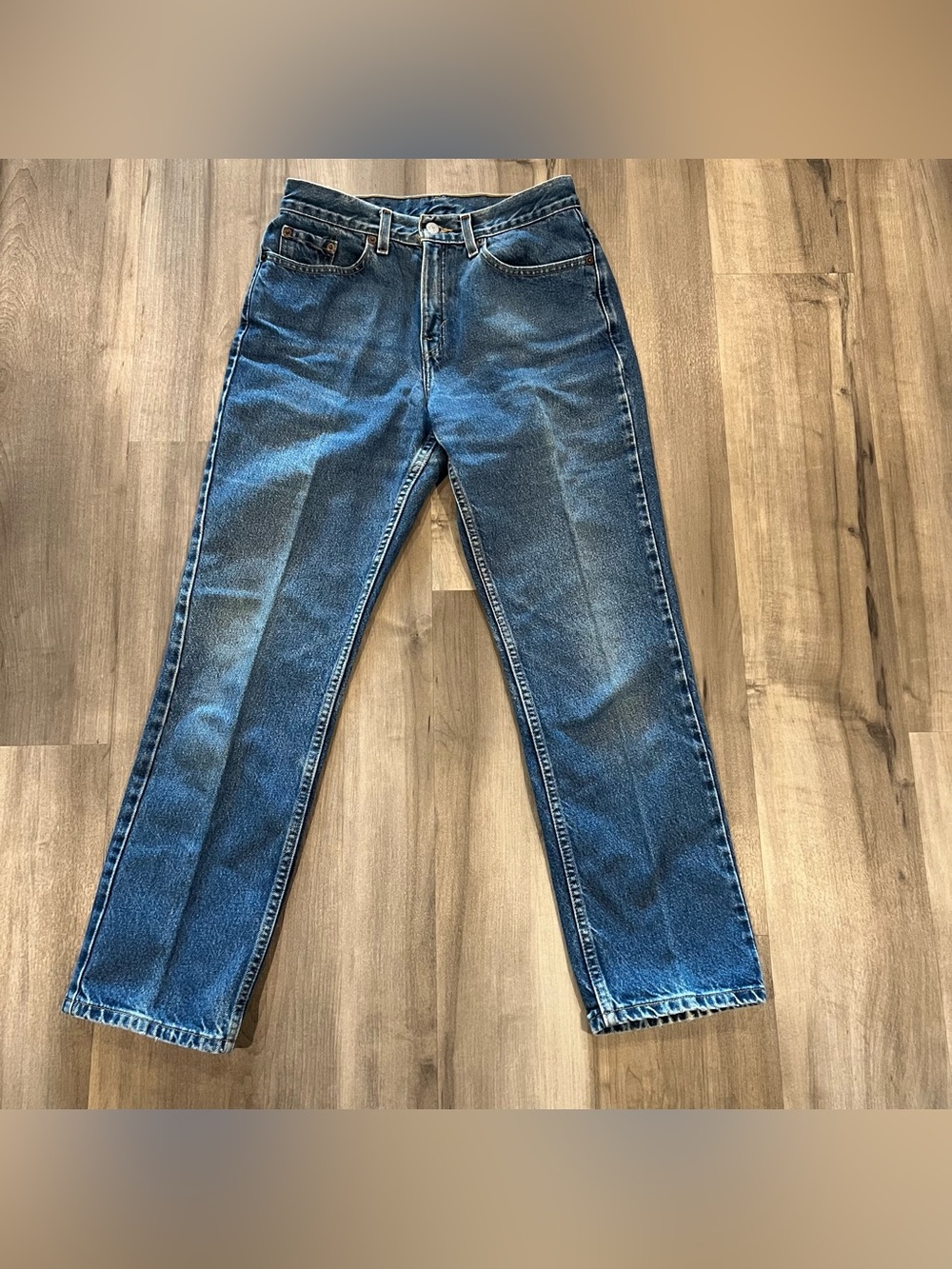 VTG Y2K Levi’s 505 Lower Mid Rise Straight Leg Jeans Women’s 8M Blue 15505-4837